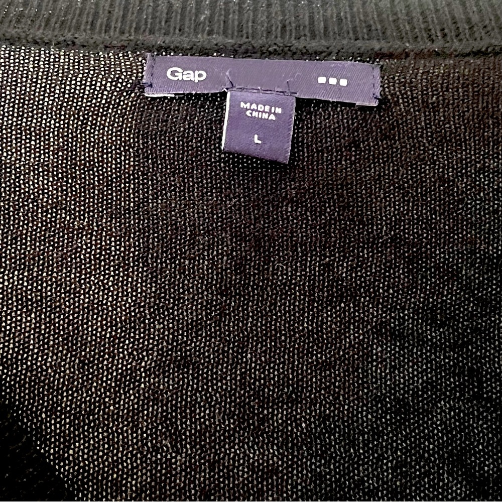 GAP SWEATER V Neck Women's L Black